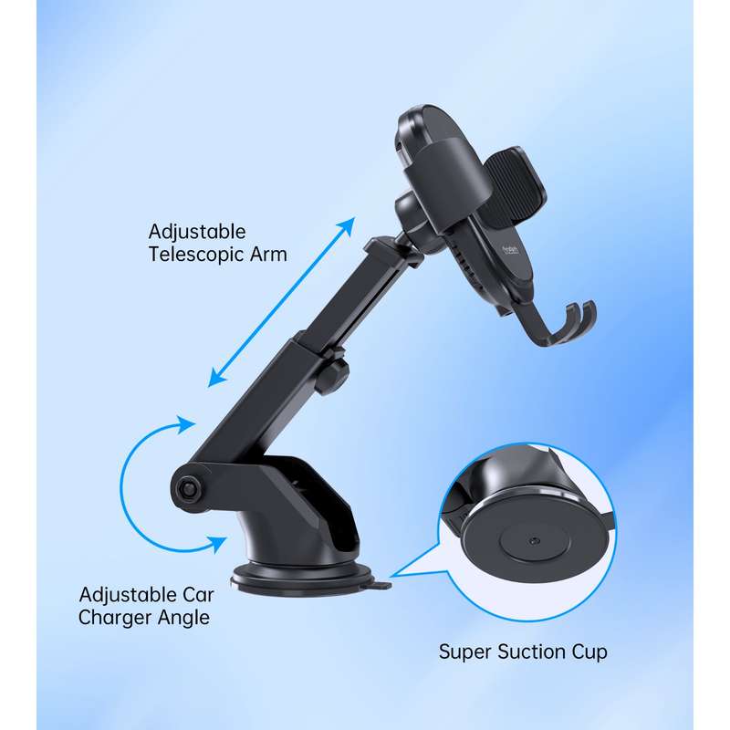 Choetech 15W Wireless Car Charger - Gravity Black