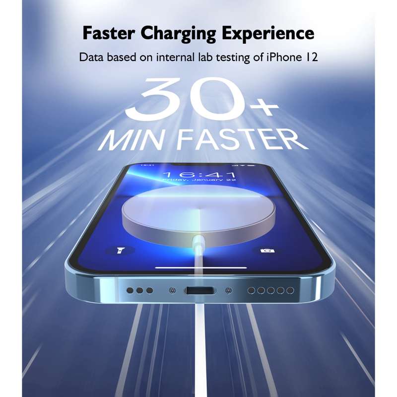 Choetech 15W MagSafe Type-C Magnetic Wireless Charging Pad Rose Gold