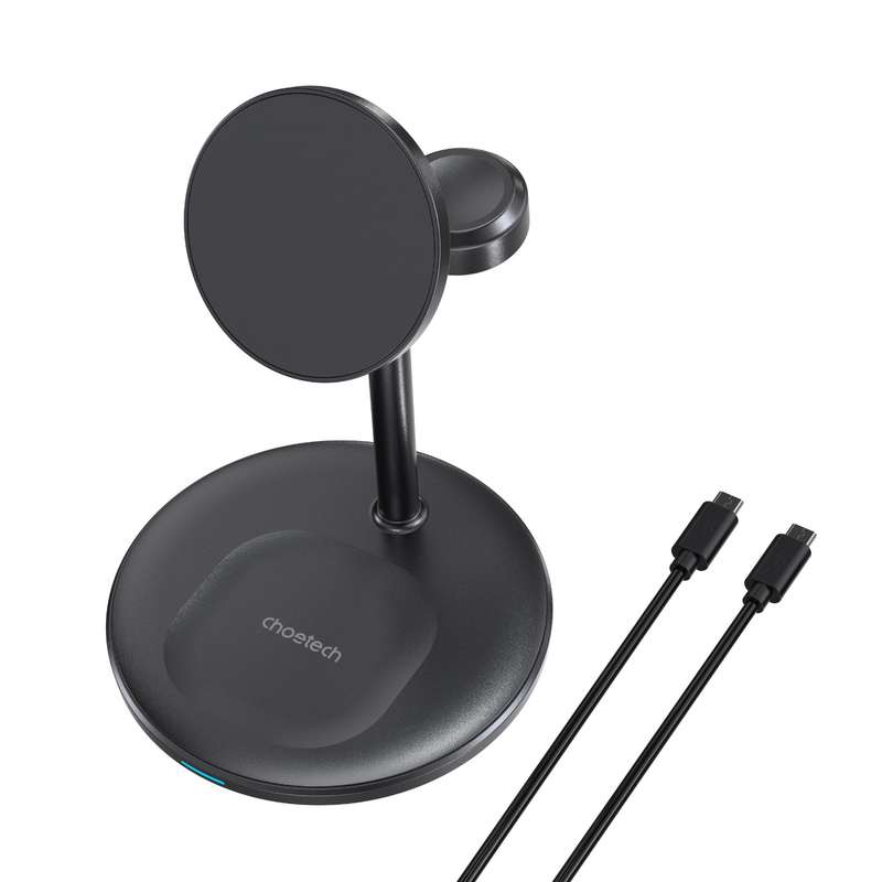 Choetech 15W Fast Wireless Charger - Magnetic Charging Stand