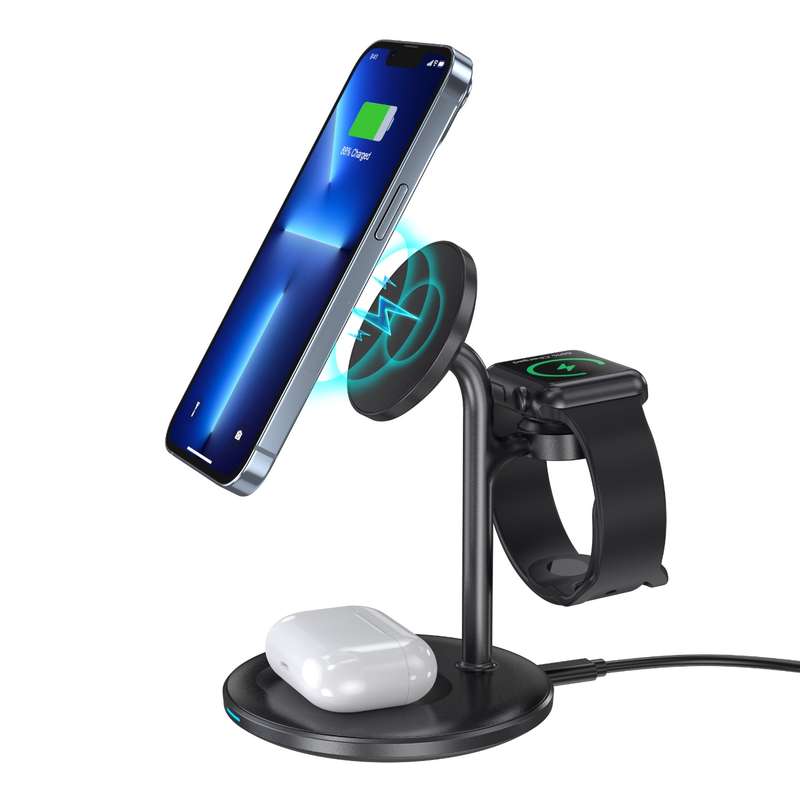 Choetech 15W Fast Wireless Charger - Magnetic Charging Stand