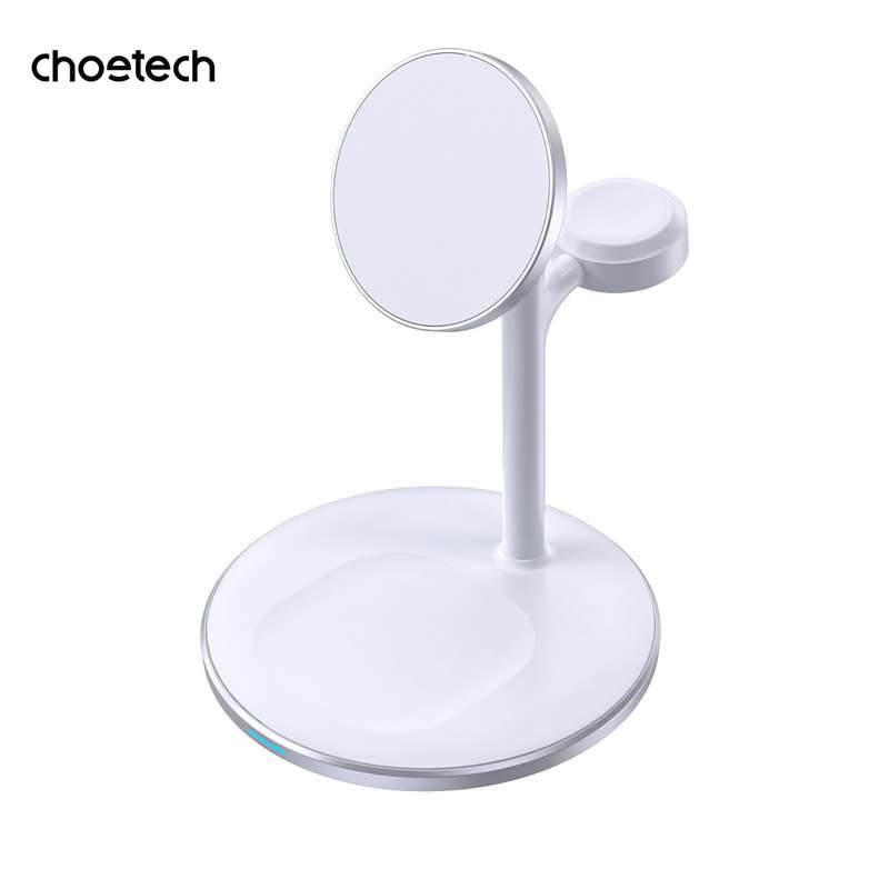 Choetech 15W Fast Wireless Charger - Charging Stand - White