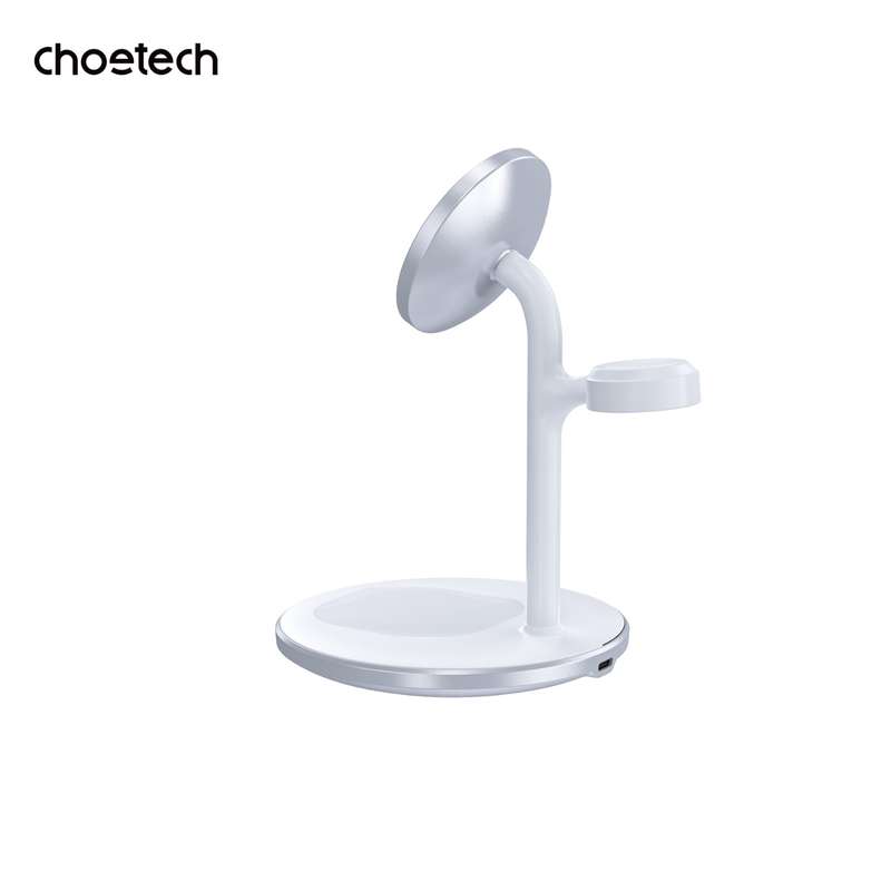 Choetech 15W Fast Wireless Charger - Charging Stand - White