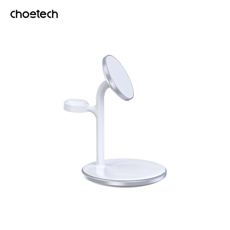 Choetech 15W Fast Wireless Charger - Charging Stand - White
