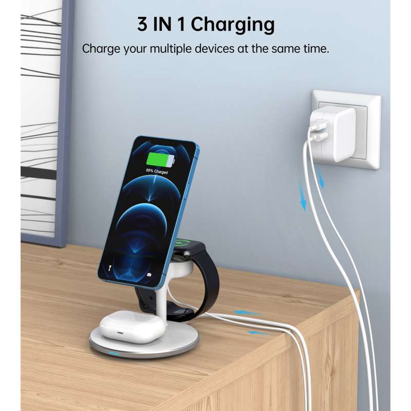 Choetech 15W Fast Wireless Charger - Charging Stand