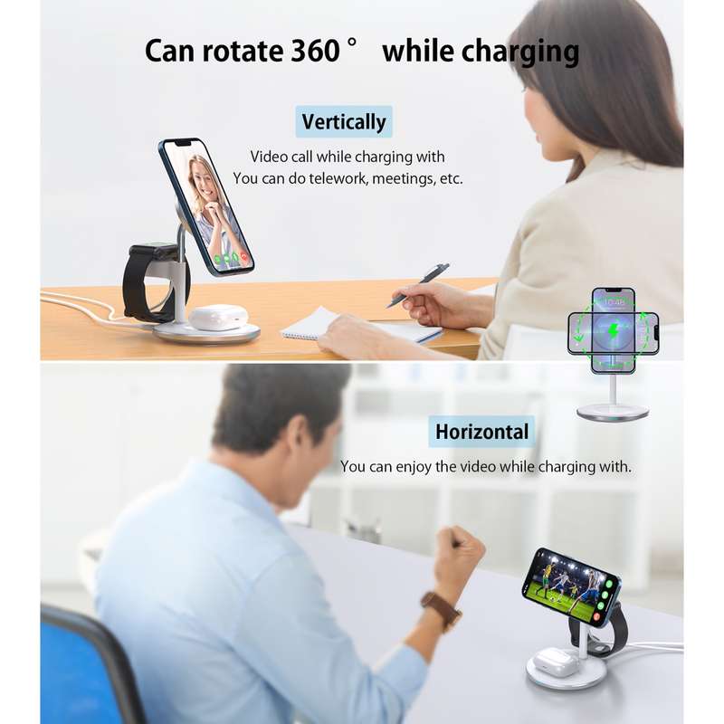 Choetech 15W Fast Wireless Charger - Charging Stand
