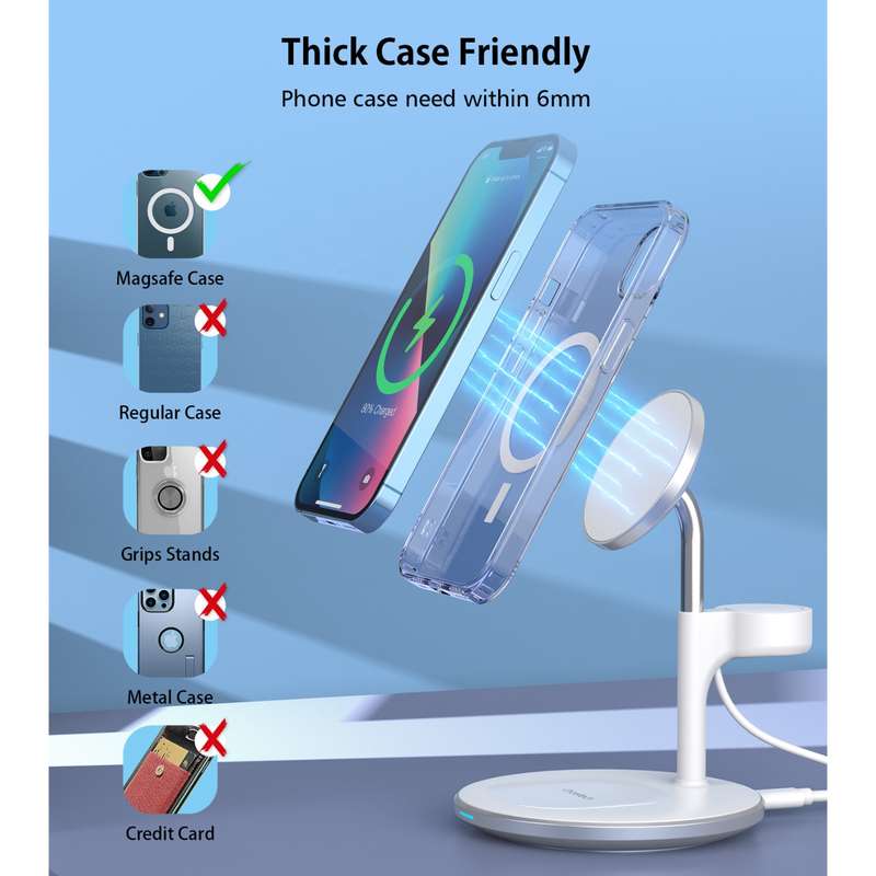 Choetech 15W Fast Wireless Charger - Charging Stand