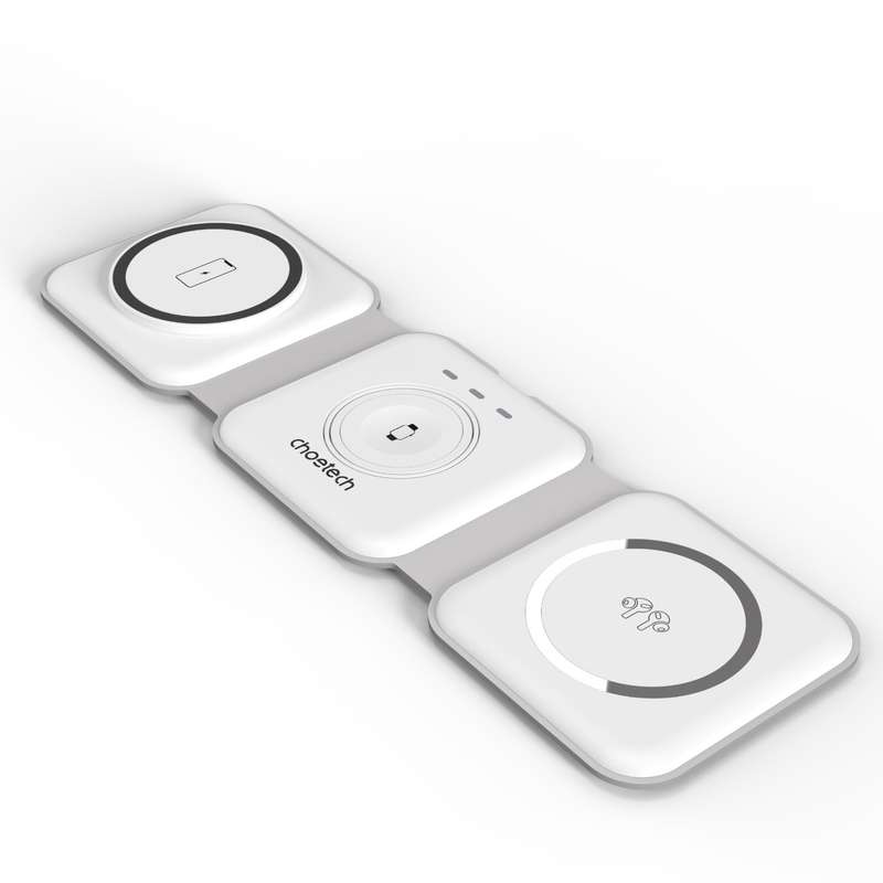 Choetech 15W Wireless Charger - 3 in 1 Magnetic Charging Pad