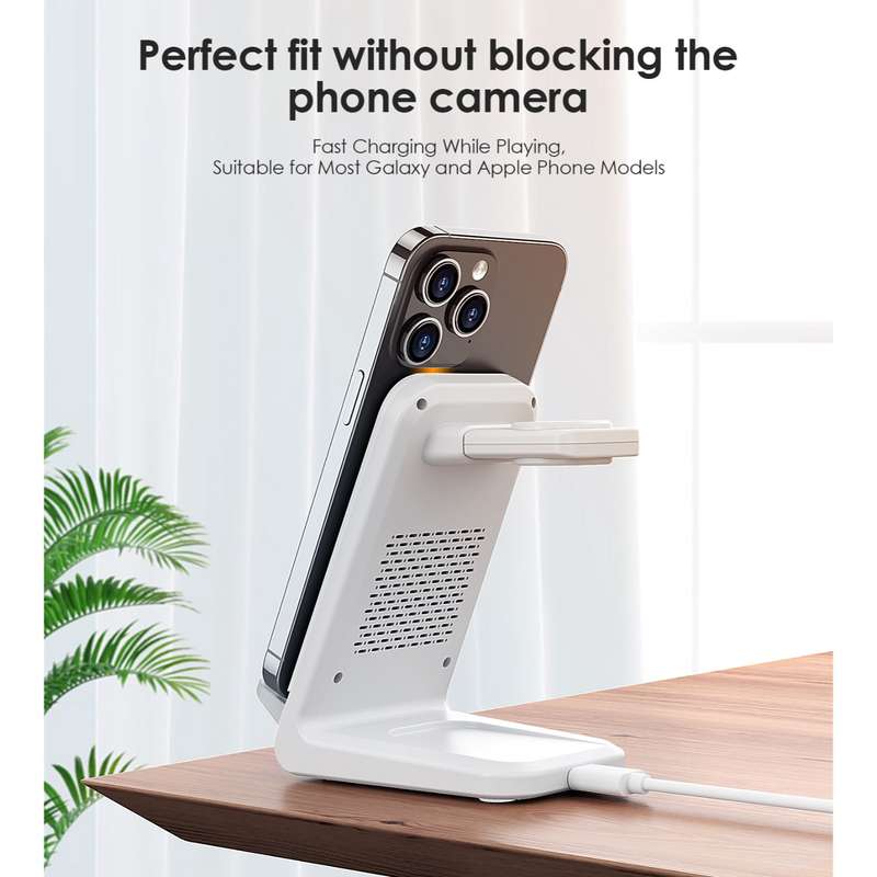 Choetech 15W Fast Wireless Charger - Magnetic Charging Station