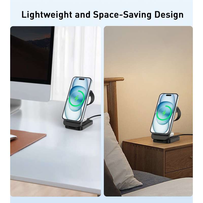 Choetech 15W Wireless Charger - 3 in 1 Magnetic Charging Stand