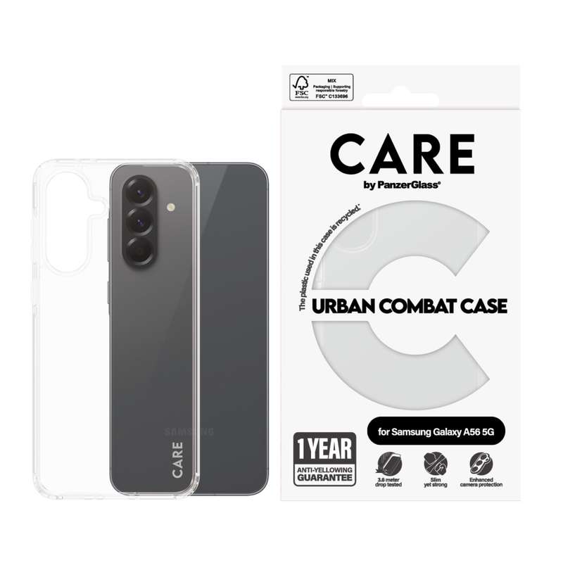 Samsung Galaxy A56 Panzer Urban Combat Case - Clear