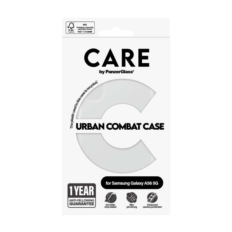 Samsung Galaxy A56 Panzer Urban Combat Case - Clear