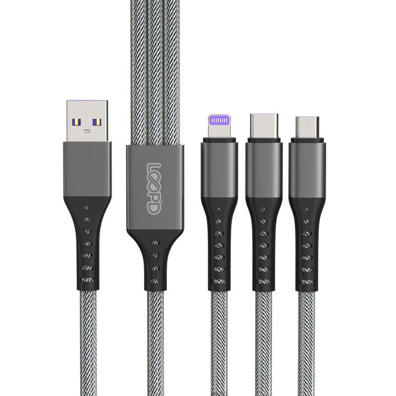 LOOPD Lite Multi Cable Lightning|Micro USB|Type-C - 1.2m