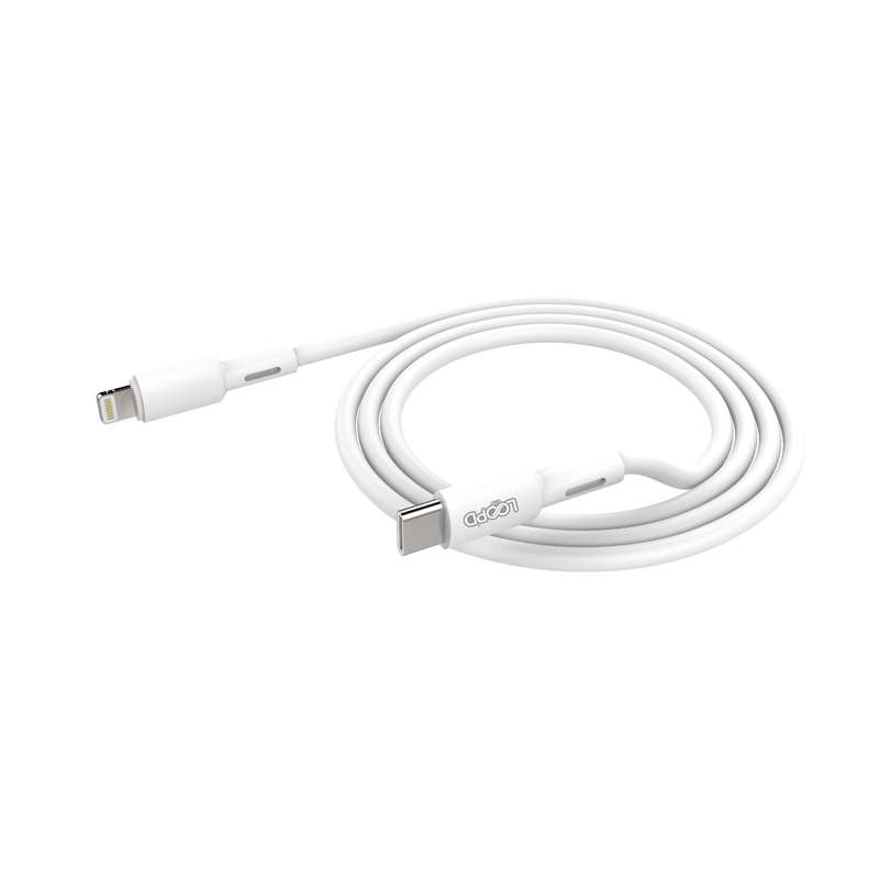 Loopd Lite 27W Type C To Lightning Cable - 1m White