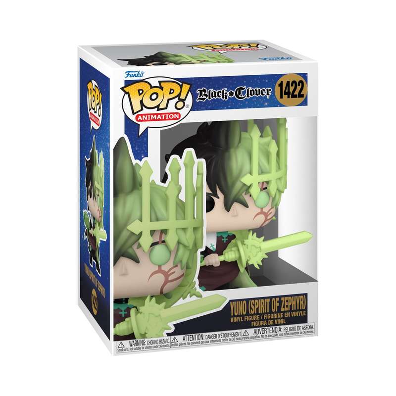 Yuno Spirit of Zephyr  Black Clover Funko Pop Vinyl Figure #1422
