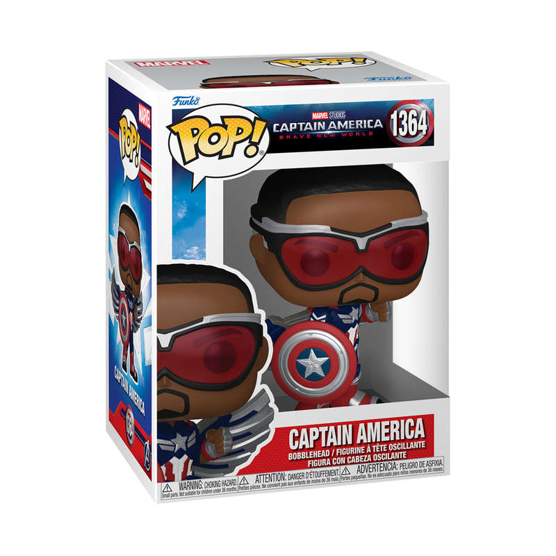 Sam Wilson - Marvel Captain America Brave New World Funko Pop Bobblehead Figure #1364