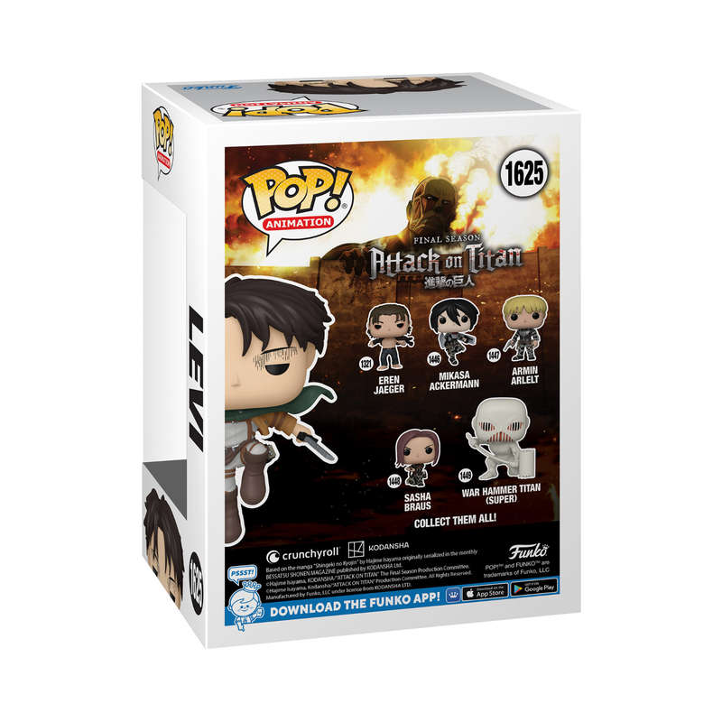 Levi  Attack On Titan Funko Pop Special Edition Vinyl Figure #1625