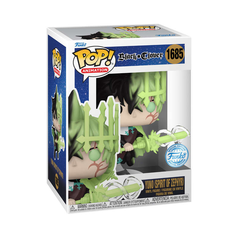 Yuno Spirit of Zephyr - Black Clover Funko Pop Special Edition Vinyl Figure #1685