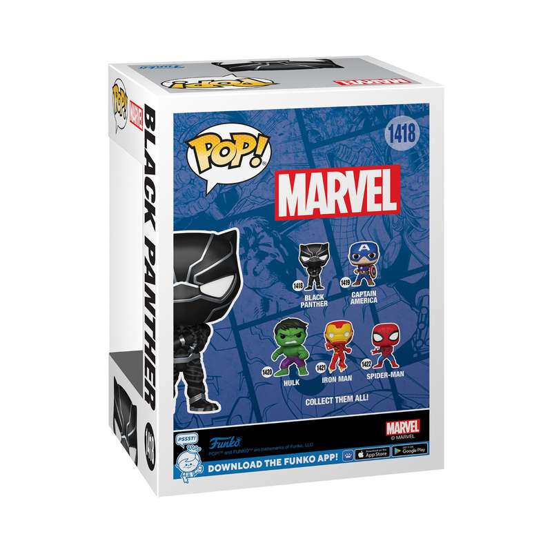 Black Panther  Marvel Funko Pop Bobblehead Figure #1418