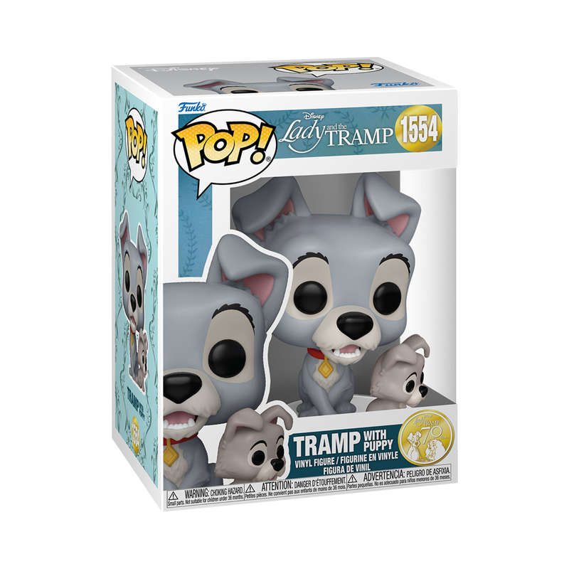 Tramp with Puppy - Disney Lady and the Tramp Funko Pop Vinyl Figure #1554