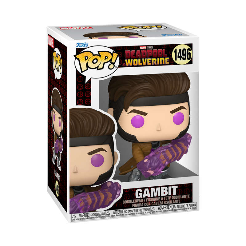 Gambit  Marvel Deadpool & Wolverine Funko Pop Bobblehead Figure #1496