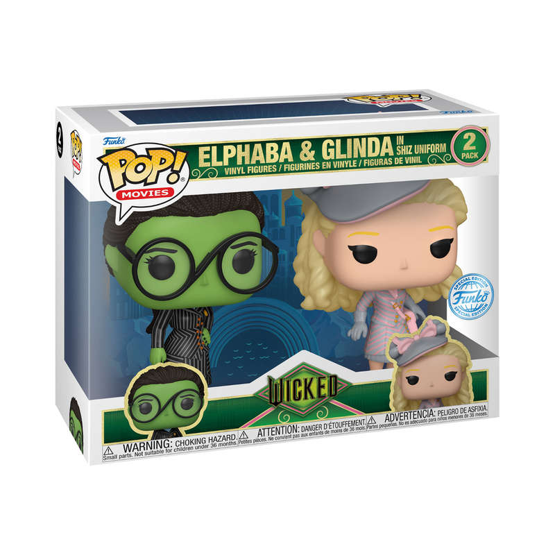 Elphaba & Glinda - Wicked Funko Pop 2-Pack Special Edition Vinyl Figures