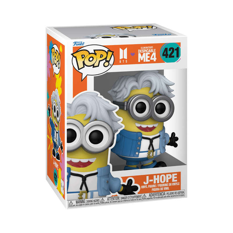 J-Hope - Minion Despicable Me 4 Funko Pop Vinyl Figure #421