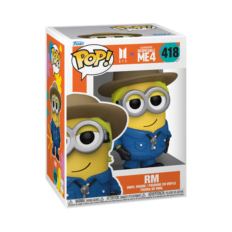 RM Minion - Despicable Me 4 Minions Funko Pop Vinyl Figure #418