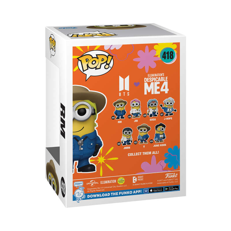 RM Minion - Despicable Me 4 Minions Funko Pop Vinyl Figure #418