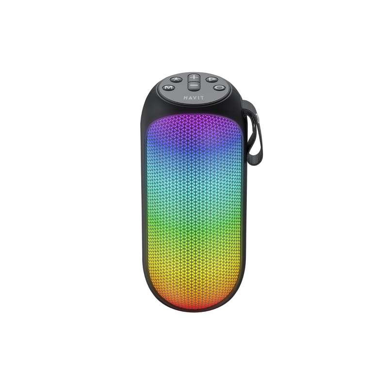 HAVIT RGB Lights Wireless Portable Bluetooth Speaker - Black