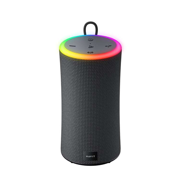 HAVIT Ring Light Portable Bluetooth Speaker - Large - Black