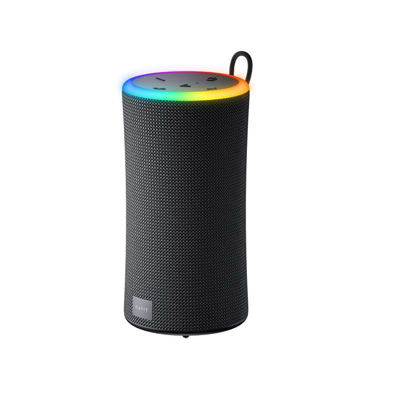 HAVIT Ring Light Portable Bluetooth Speaker - Large - Black