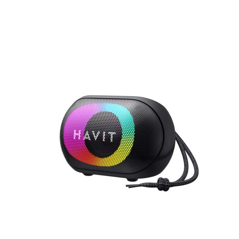 HAVIT RGB Lights Portable Bluetooth Speaker - Small - Black