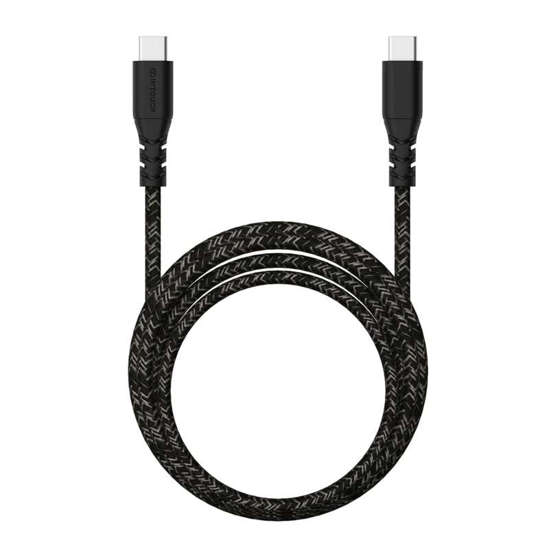INTOUCH 60W USB C To USB C Cable - 2m Black