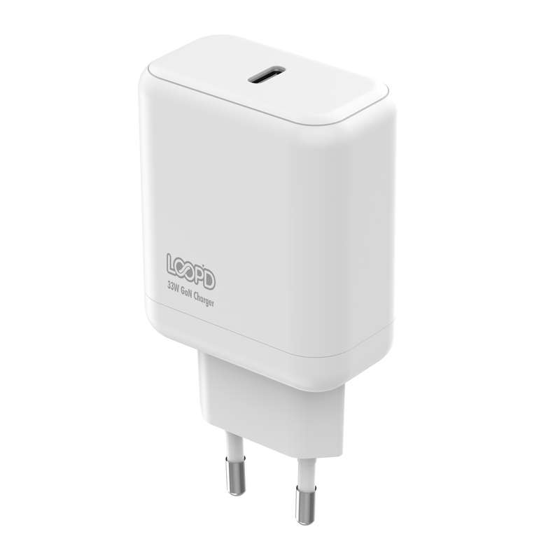 LOOPD 33W Wall Charger  Fast Charging Adapter 1 Port White