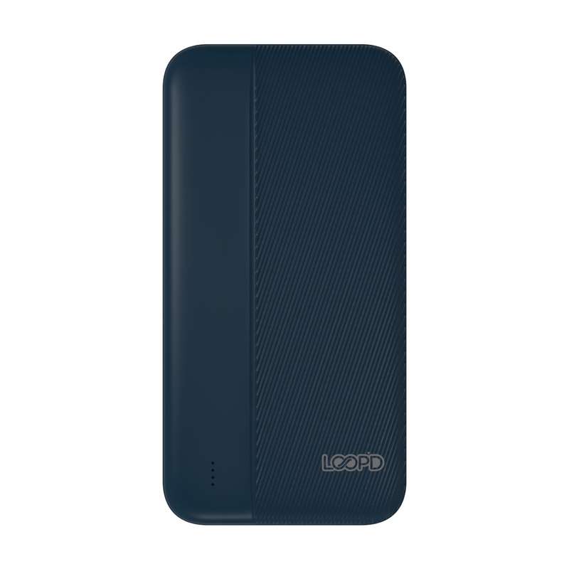 Loopd Power Bank 10000mAh - with 4 LED Indicators - Navy Blue