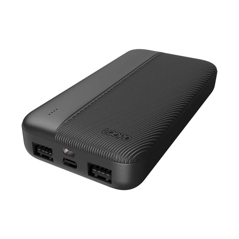 Loopd Power Bank 20000mAh - with 4 LED Indicators - Black