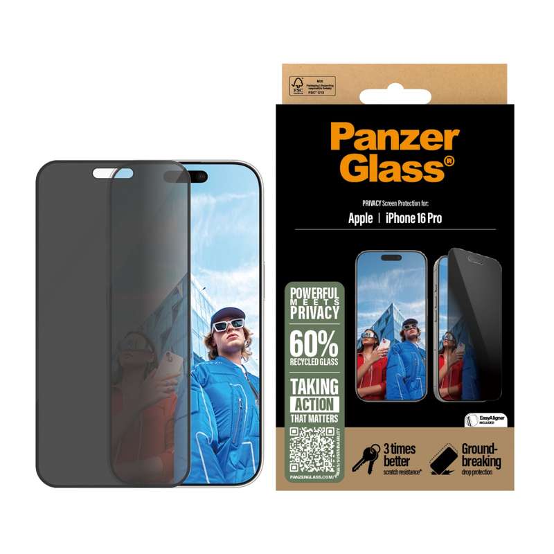 Apple iPhone 16 Pro PanzerGlass Privacy Screen Protector