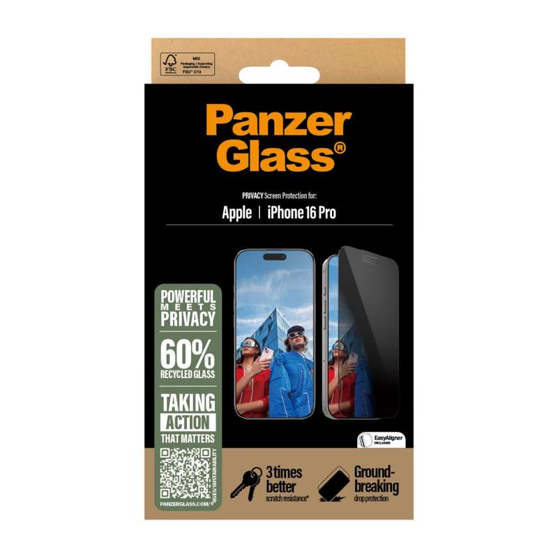 Apple iPhone 16 Pro PanzerGlass Privacy Screen Protector