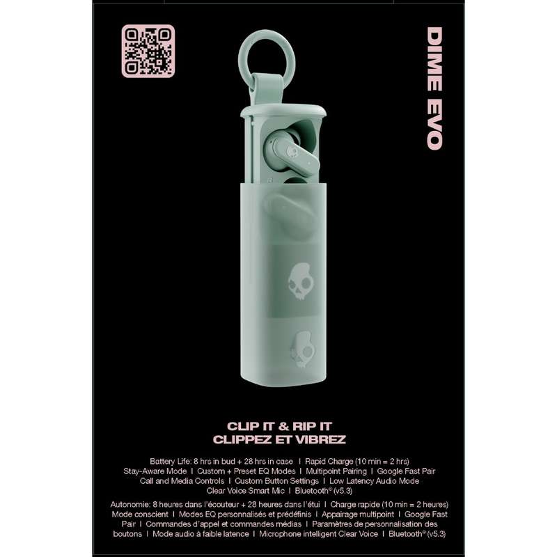 Skullcandy Dime Evo TWS True Wireless Earbuds - Sage