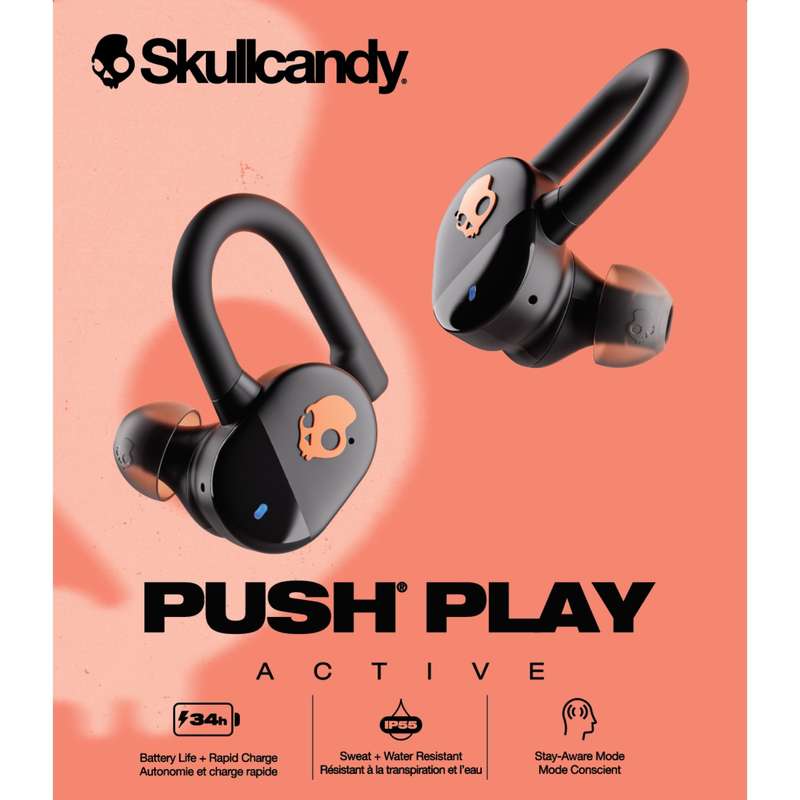 Skullcandy Push TWS True Wireless Earbuds - Black