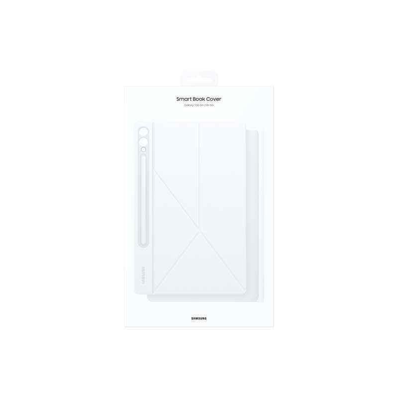 Samsung Galaxy Tab S10+, S9FE+, S9+ Smart Bookcover Case  White