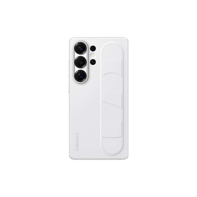 Official Samsung Galaxy S25 Ultra Cover - Samsung Standing Grip Case - White