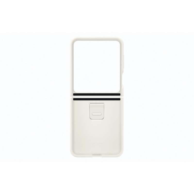 Samsung Galaxy Z Flip5 Silicone Case With Ring - Cream