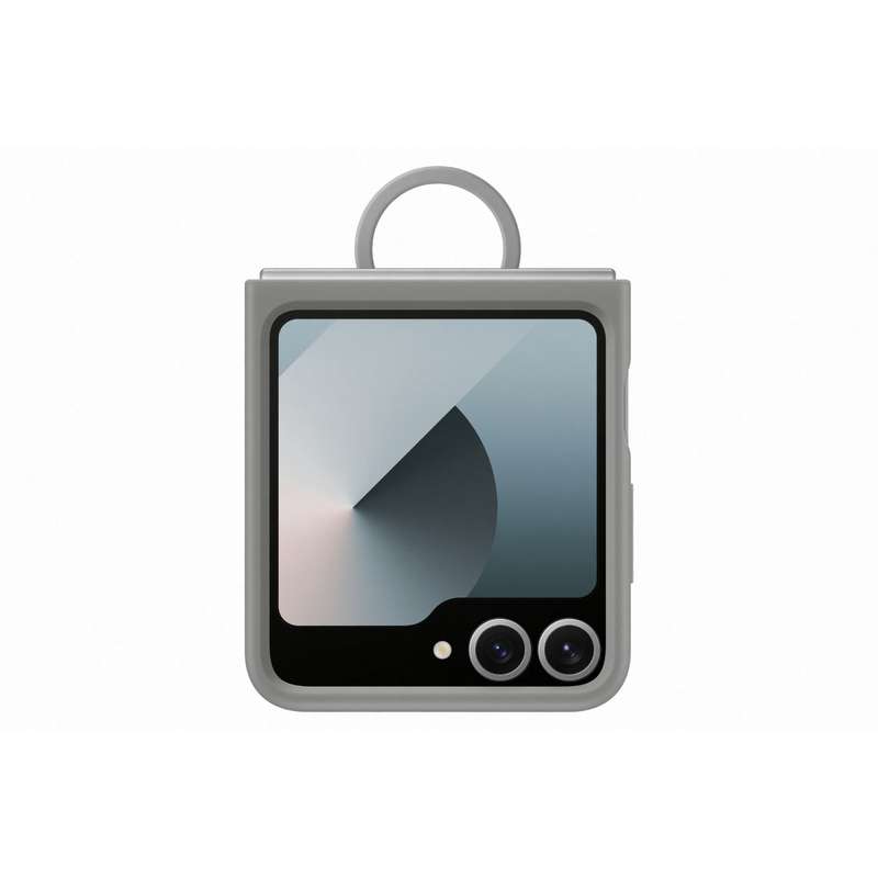 Samsung Galaxy Z Flip6 Silicone With Ring Case - Grey