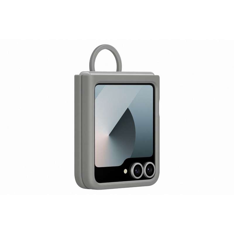 Samsung Galaxy Z Flip6 Silicone With Ring Case - Grey