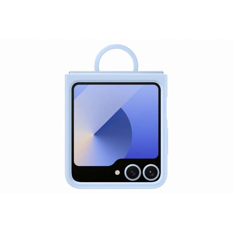 Samsung Galaxy Z Flip6 Silicone With Ring Case - Blue
