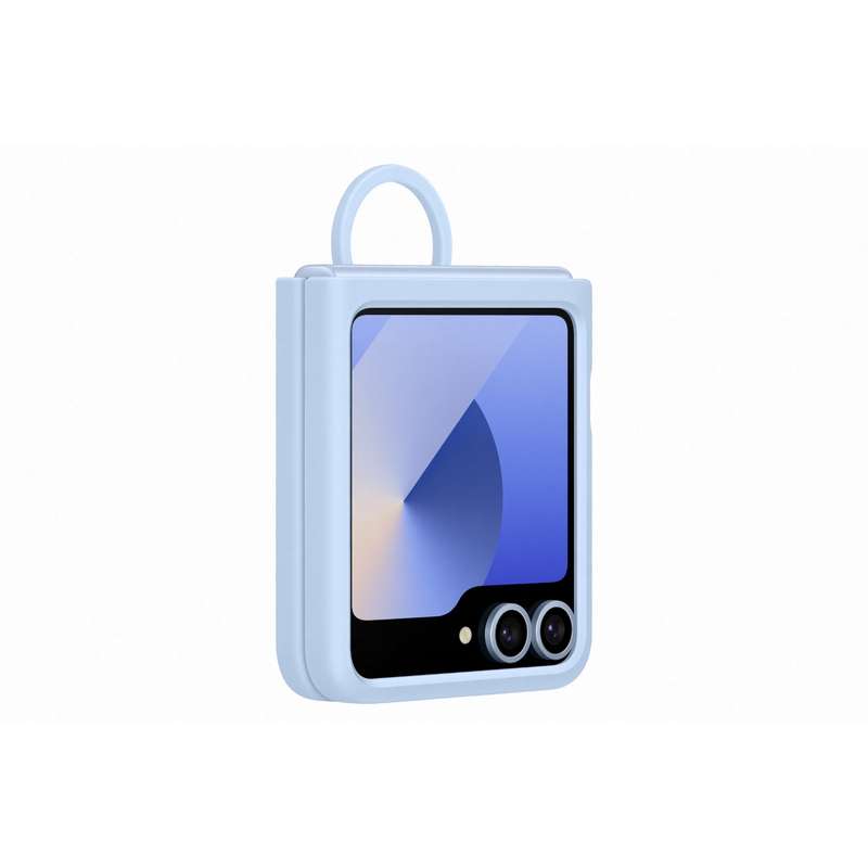 Samsung Galaxy Z Flip6 Silicone With Ring Case - Blue