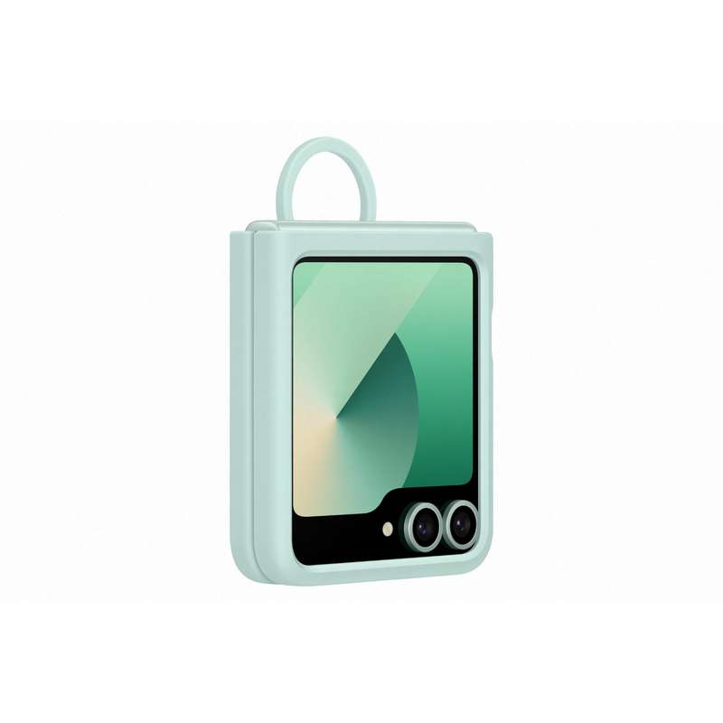 Samsung Galaxy Z Flip6 Silicone With Ring Case - Mint