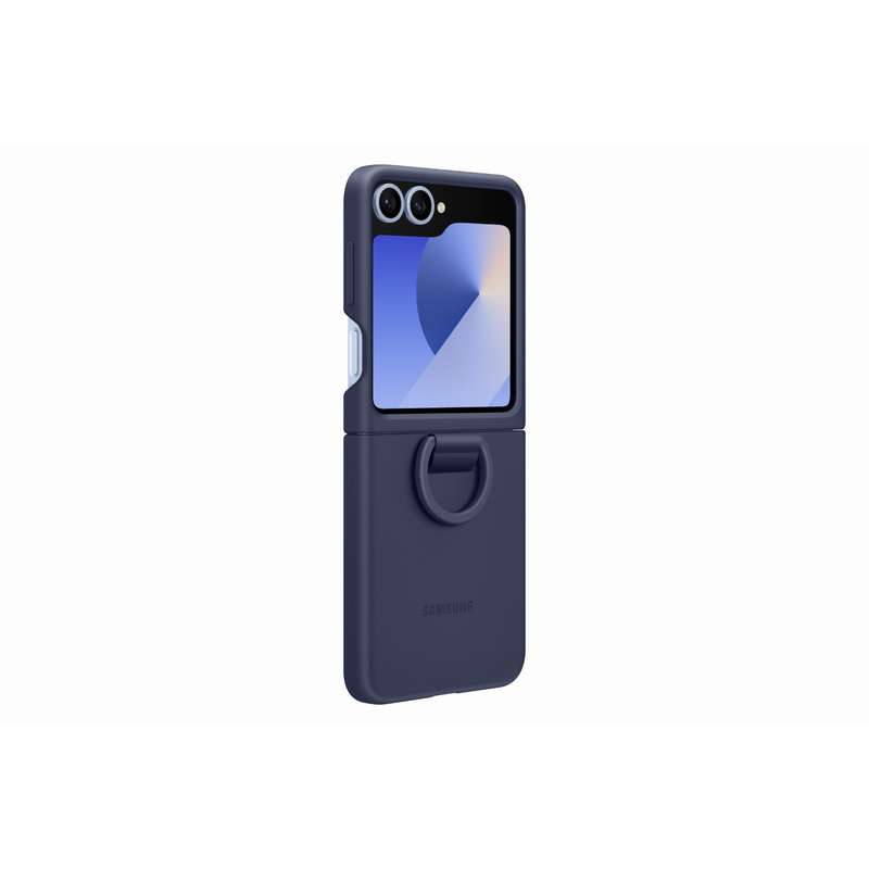Samsung Galaxy Z Flip6 Silicone Case With Ring - Navy