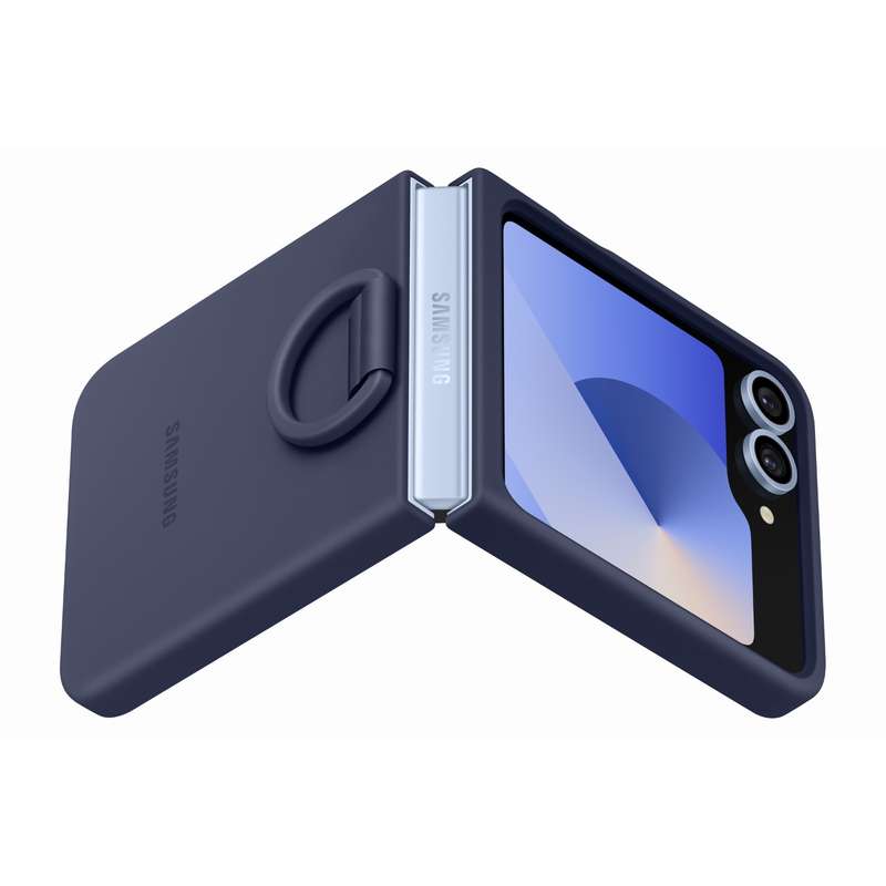 Samsung Galaxy Z Flip6 Silicone Case With Ring - Navy